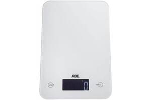 Весы кухонные цифровые ADE Slim белые KE 915