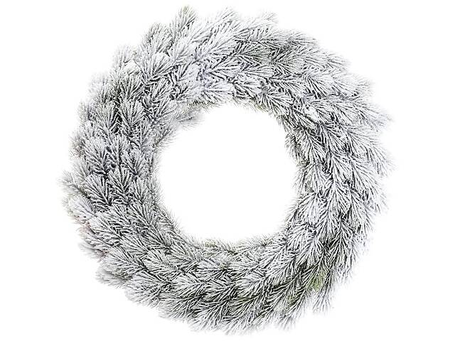 Венок новогодний декоративный Хвоя в снегу искусственная хвоя Bona DP42830