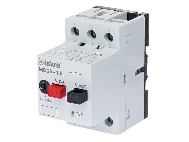 Выключатель защиты двигателя ISKRA MS25-1,6 автоматический 1-1,6 А 220-690 В (30107960000)