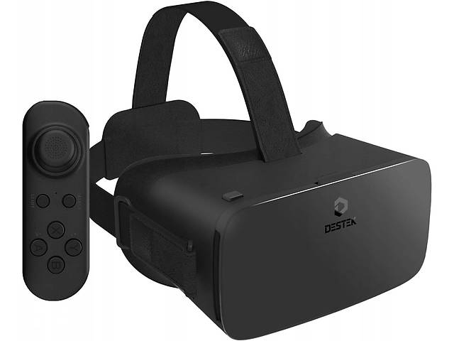 Витрина! DESTEK V5 VR Headset for Phone Виртуальная реальность с HD-лентами, Bluetooth-контроллер,