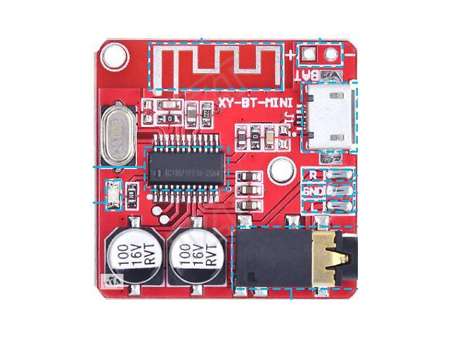 Xy bt mini bluetooth 5.0 3.7-5V jack bt аудио модуль