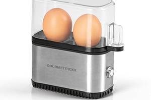 Яйцеварка GOURMETmaxx на 2 яйця, електрична, нержавіюча сталь