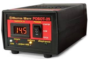 Интеллектуальное ЗУ РОБОТ-25 пуско-зарядное для аккумулятора 12V(2-400Ah) (MF, WET, AGM, GEL, CA/CA), 160-245V, Ток...