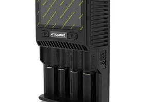 Зарядное устройство универсальное Nitecore SC4, 4 канала, LCD дисплей, поддерживает Li-ion, Ni-MH и Ni-Cd AA (R6), АА...