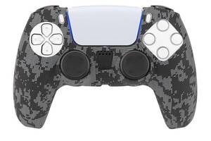 Защитный силиконовый чехол NiTHO PS5 для контроллера Playstation 5 с накладками для большого пальца
