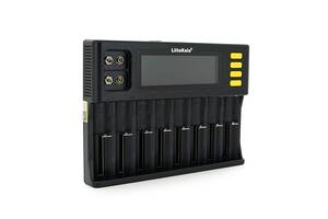 ЗУ универсальное Liitokala Lii-S8, АЗУ+СЗУ, 8 каналов,LCD дисплей, поддерживает Li-ion, Ni-MH и Ni-Cd AA (R6), ААA (R...