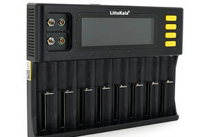 ЗУ универсальное Liitokala Lii-S8, АЗУ+СЗУ, 8 каналов,LCD дисплей, поддерживает Li-ion, Ni-MH и Ni-Cd AA (R6), ААA (R...