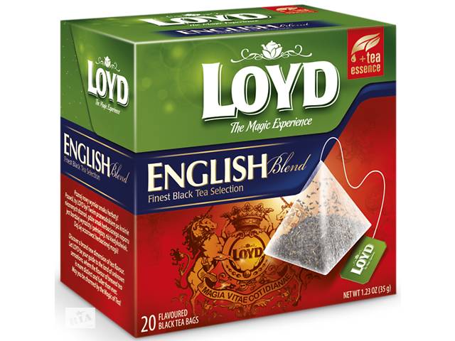 Чай черный Loyd English Blend в пирамидках 20 шт х 1.75 г