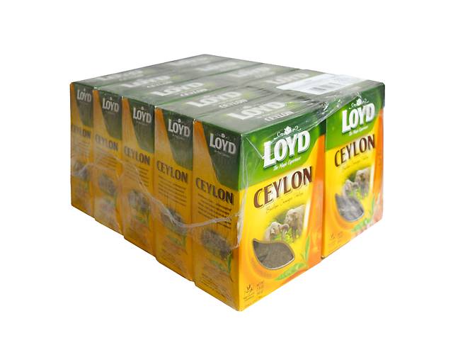 Чай листовой Loyd Ceylon, Orange Pekoe, 80г*10уп.