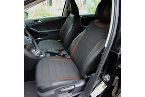 Чехлы на сиденья Volkswagen Passat 2014-2019 из Экокожи и Автоткани (EMC-Elegant)