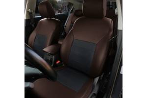 Чехлы на сиденья Nissan Leaf 2017-2022 из Экокожи (EMC-Elegant)