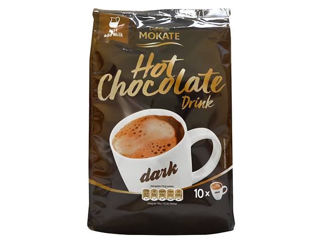 Черный Шоколад с магнием Mokate Caffetteria Dark Chocolate, 18г*10шт