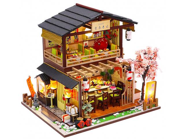 3D Румбокс CuteBee DIY DollHouse Японский Суши-Ресторан (G306)