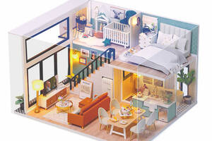 3D Румбокс кукольный дом конструктор DIY Cute Room L-031-B/C (6683-22763)