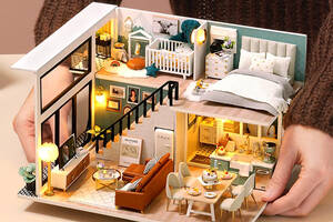 3D Румбокс кукольный дом конструктор DIY Cute Room L-031-B/C Вилла 'Комфортная жизнь'