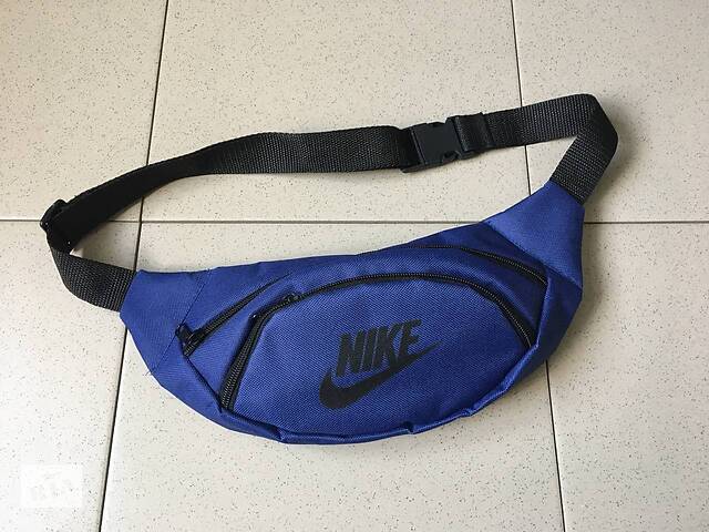 Бананка поясна сумка темно-синя Nike накатка. купити недорого в Україні.