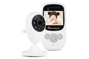 Беспроводная видеоняня с датчиком температуры Baby monitor SP880 Белый (100169)