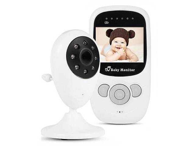 Беспроводная видеоняня с датчиком температуры Baby monitor SP880 Белый (100169)