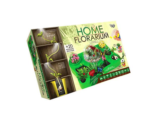 Безопасный обучающий набор для выращивания растений 'Home Florarium' Danko Toys HFL-01-01U