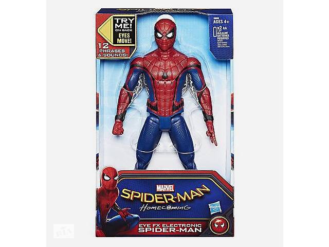 Большая интерактивная игрушка Человек-Паук 30 см (Звук) - Electronic Spider-Man, Eye fx, Hasbro Купи уже