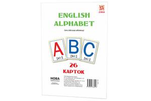 Великі навчальні картки Букви Англійські 72949 А 5 200х150 мм