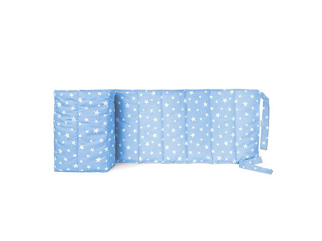Бортики на кроватку Cosas BLUE STARFALL Ранфорс 30х180 см Голубой