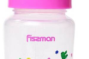 Бутылочка детская для кормления Fissman Babies 'Цветочная поляна' 240мл с широким горлышком