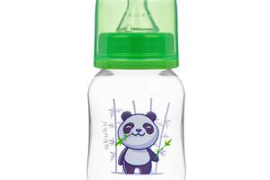 Бутылочка для кормления Akuku A0104 Зеленая Панда, 125 мл