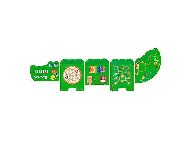 Бизиборд Viga Toys Крокодил, 5 секций (50346FSC)