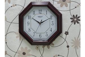 Часы Rikon 4851 | Качественные настенные часы | Maroon off white