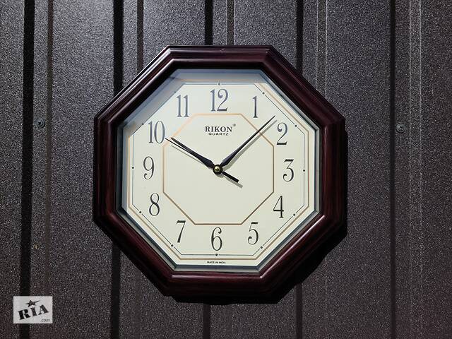 Часы Rikon 4851 | Качественные настенные часы | Red Brown Ivory