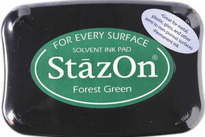 Чернильная подушечка Tsukineko StazOn 10 x 6 см, Лесной зеленый 2118796099