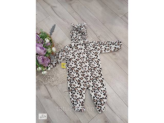 Чоловічок дитячий теплий ' леопардик 'розміри: 68 74/80 (24)