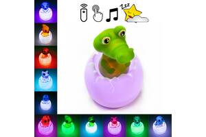 Cветильник ночник Egg Ball Animal World LED игрушка ночник с пультом 'Крокодиленок' нічник іграшка (ST)