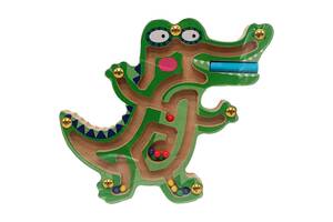 Дерев'яна магнітна іграшка Лабіринт MD 1792-1 (Крокодил)