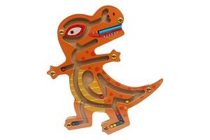 Дерев'яна магнітна іграшка Лабіринт MD 1792-1 (Тиранозавр)