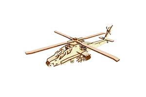 Дерев'яний конструктор 'Вертоліт' OPZ-006, 119 деталей