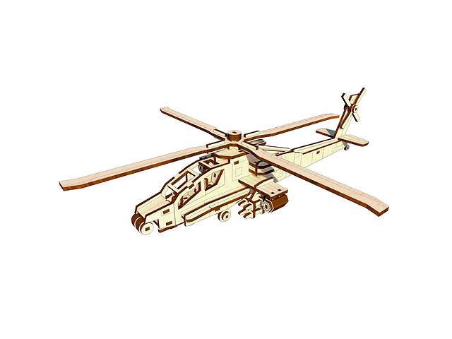 Дерев'яний конструктор 'Вертоліт' OPZ-006, 119 деталей