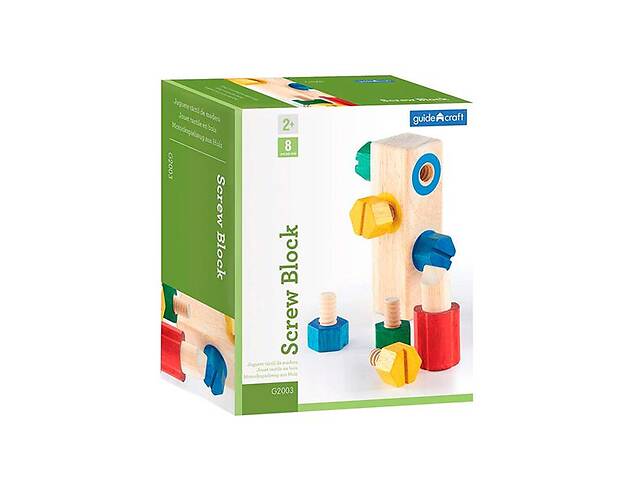 Деревянная развивающая игрушка Guidecraft Manipulatives Закрути винтики (G2003)