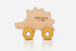 Деревянная игрушка FreeON ежик на силиконовых колесах Купи уже сегодня!