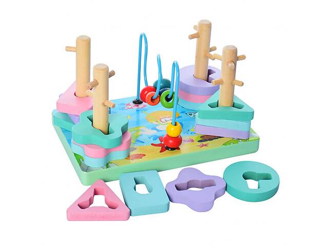 Деревянная игрушка Геометрика Tree Toys MD 2112 с лабиринтом
