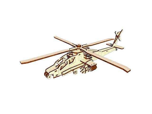Деревянный конструктор 'Вертолет' Pazly OPZ-006 119 деталей