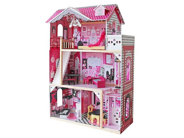 Деревянный кукольный домик для Барби AVKO Вилла Барселона Купи уже сегодня!