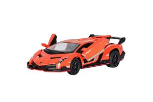 Дитяча колекційна машинка Lamborghini Veneno KT5367W інерційна (Помаранчевий)