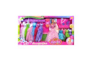Детская кукла DEFA 8027 с набором одежды Розовый
