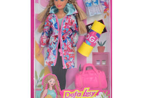 Детская кукла Спортсменка Defa 8477 сумочка коврик для йоги 2 бутылки воды