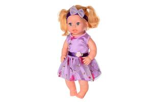 Детская кукла Яринка Bambi M 5603 на украинском языке Фиолетовое платье