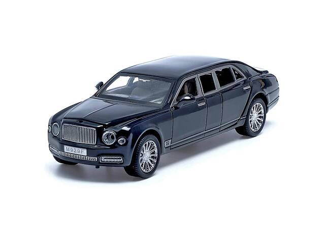 Детская металлическая машинка Bentley Mulsanne АВТОПРОМ 7694 на батарейках Черный