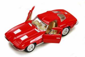 Дитяча колекційна машинка Corvette 'Sting Rey' KT 5358 W інерційна (Red)