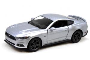 Колекційна іграшкова машинка FORD MUSTANG GT KT5386W інерційна (Silver)